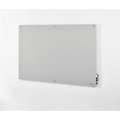 Global Industrial 72W x 48H Magnetic Glass Dry Erase Board, Gray 695710